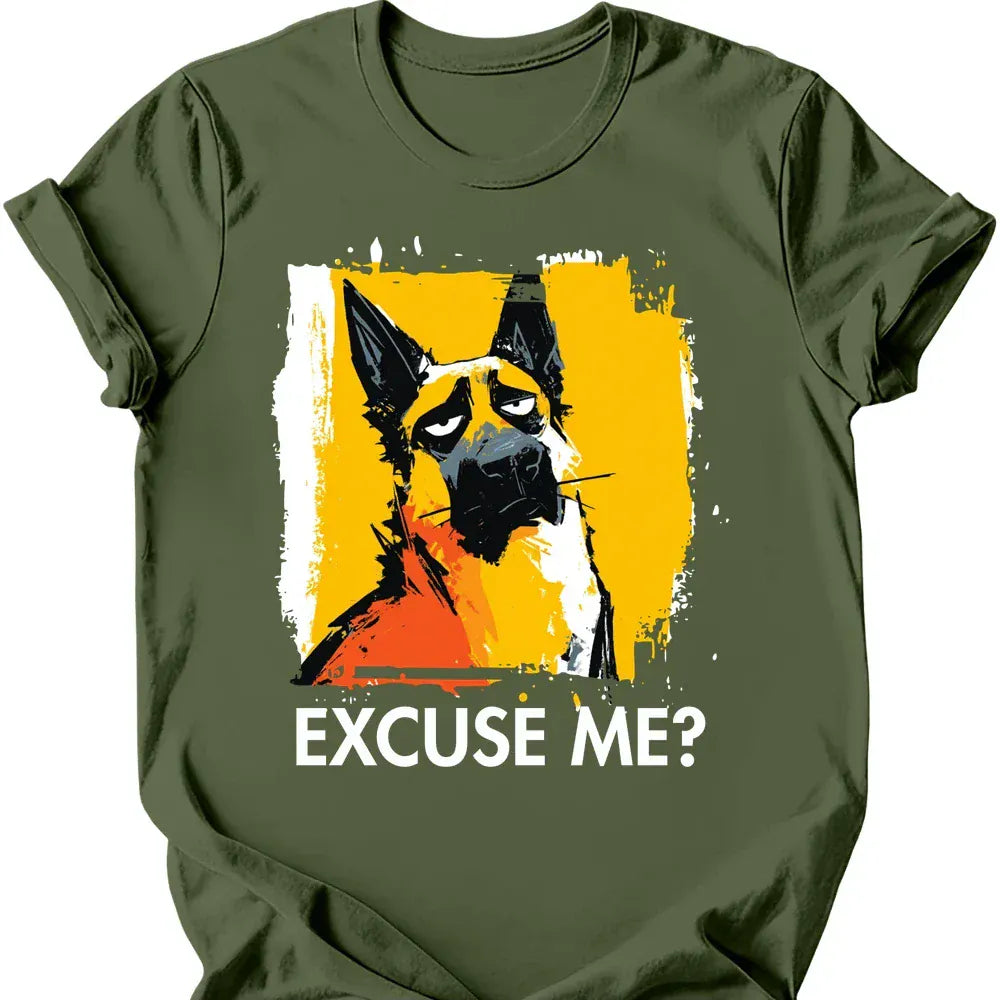 Belgian Malinois excuse me tee military green