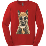 Belgian Malinois - Hipster Dog Long Sleeve