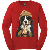 Bernese Mountain Dog - Hipster Dog Long Sleeve