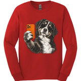 Bernese Mountain Dog - Selfie Dog Long Sleeve