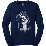 Bernese Mountain Dog - Tilted Dog Long Sleeve
