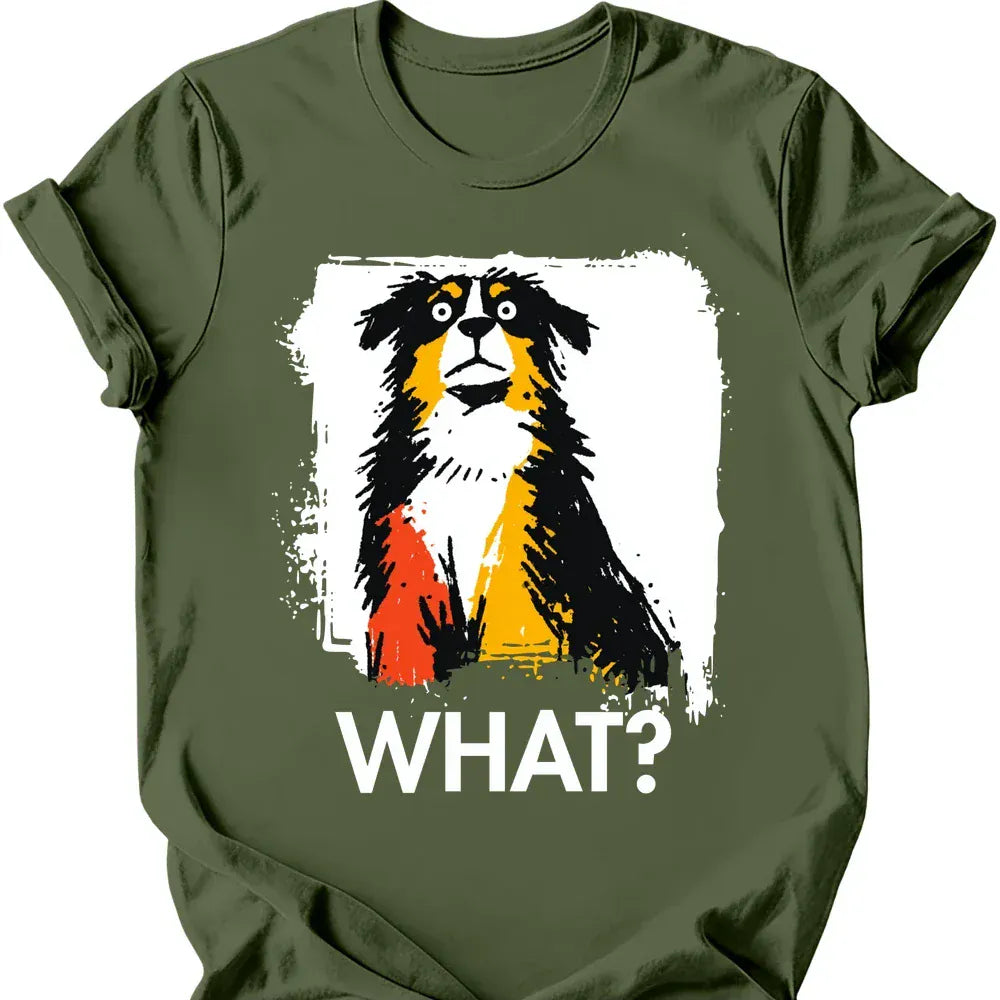 Bernese Mountain Dog what tee military green