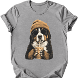 Bernese Mountain Dog - Hipster Dog T-Shirt