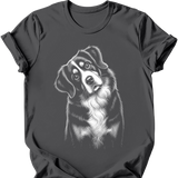 Bernese Mountain Dog - Tilted Dog T-Shirt