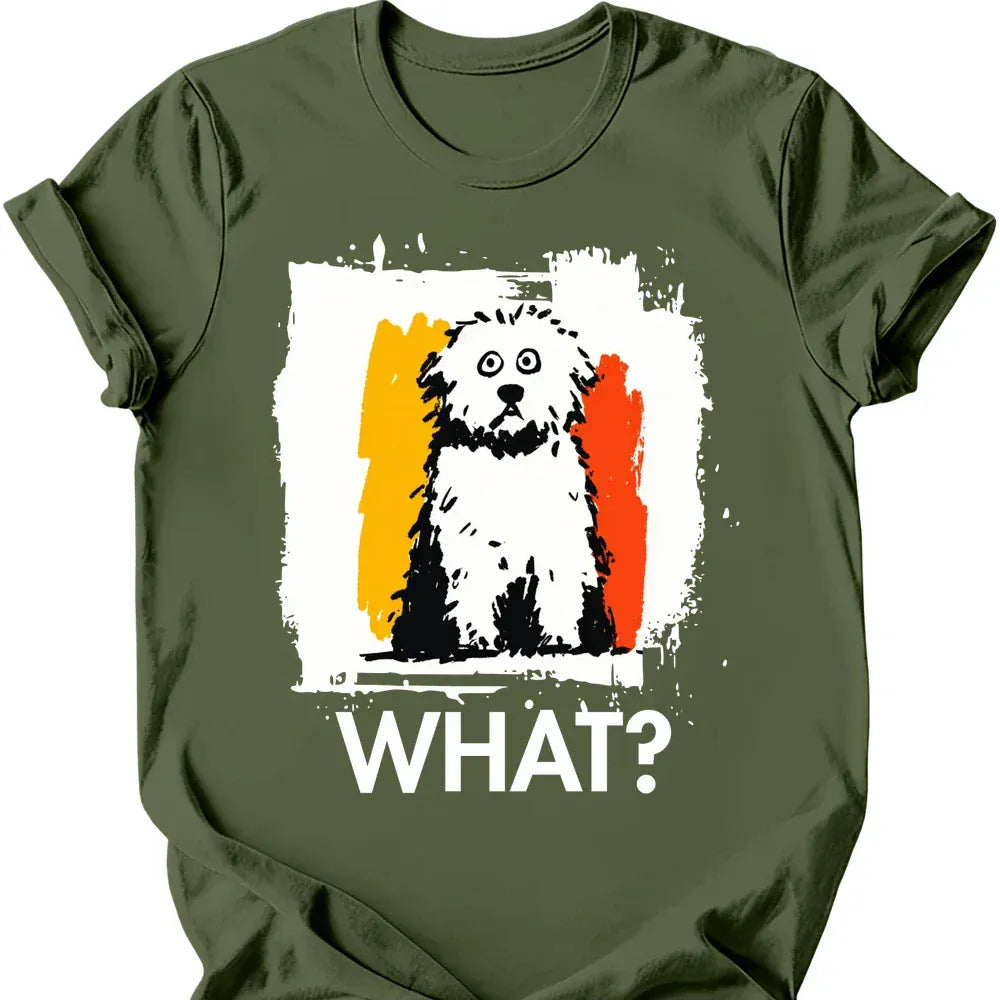 Bichon Frise what tee military green