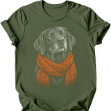 Black Labrador - Winter Dog T-Shirt