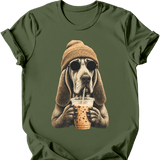 Bloodhound - Hipster Dog T-Shirt