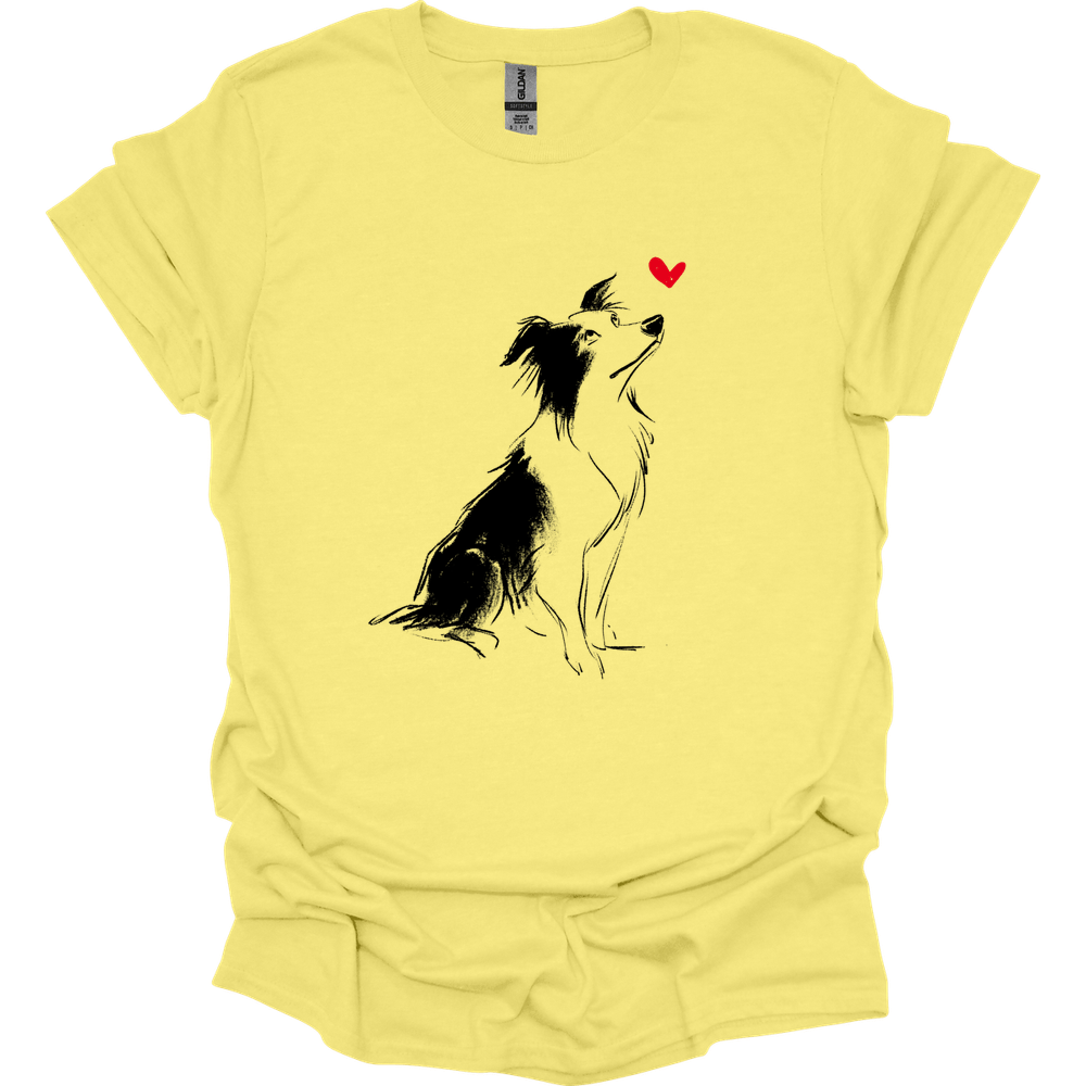 Border Collie - Sketch Dog T-Shirt