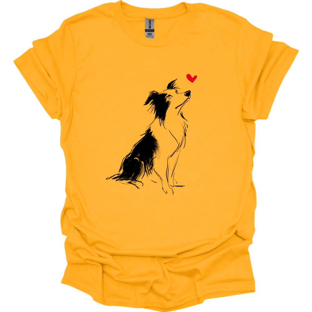 Border Collie - Sketch Dog T-Shirt