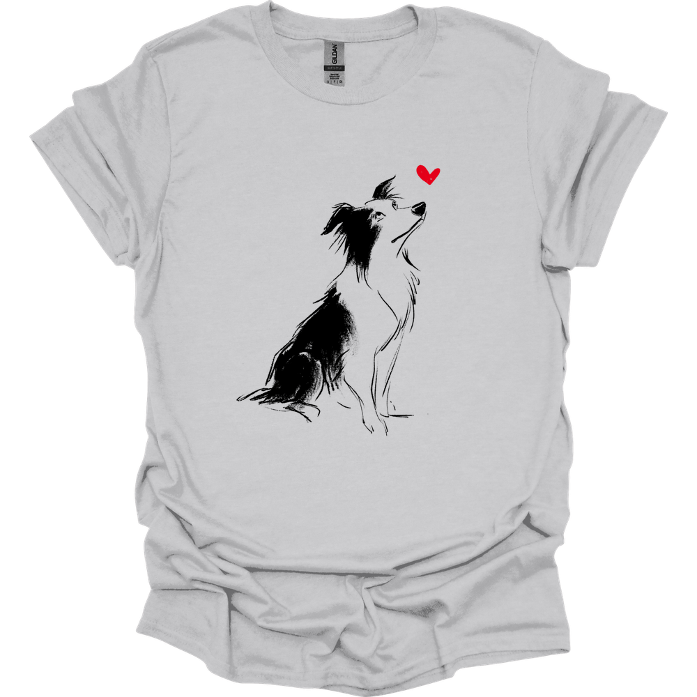 Border Collie - Sketch Dog T-Shirt