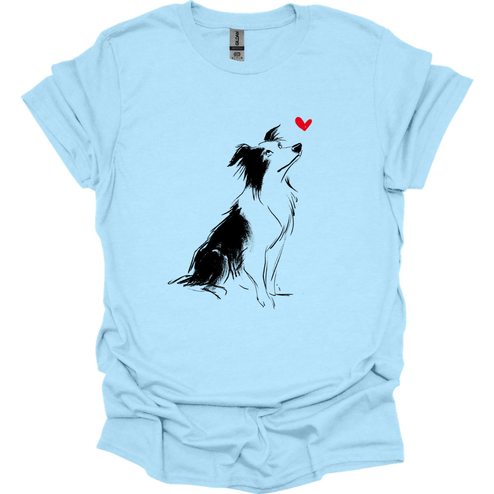 Border Collie - Sketch Dog T-Shirt
