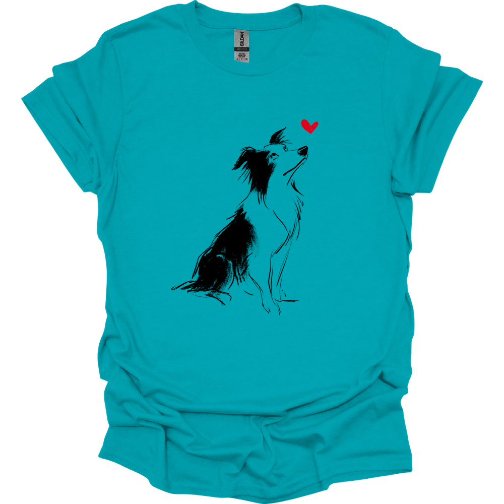 Border Collie - Sketch Dog T-Shirt