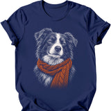 Border Collie - Winter Dog T-Shirt