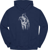 Borzoi - Tilted Dog Hoodie