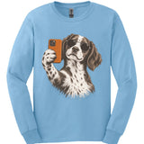 Brittany Spaniel - Selfie Dog Long Sleeve