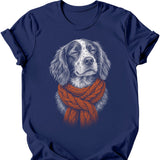 Brittany Spaniel - Winter Dog T-Shirt
