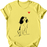 Cavalier King Charles Spaniel - Sketch Dog T-Shirt