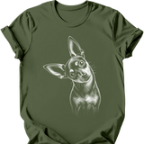 Chiweenie - Tilted Dog T-Shirt