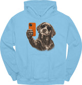 Chocolate Labrador - Selfie Dog Hoodie
