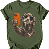 Chocolate Labrador - Selfie Dog T-Shirt