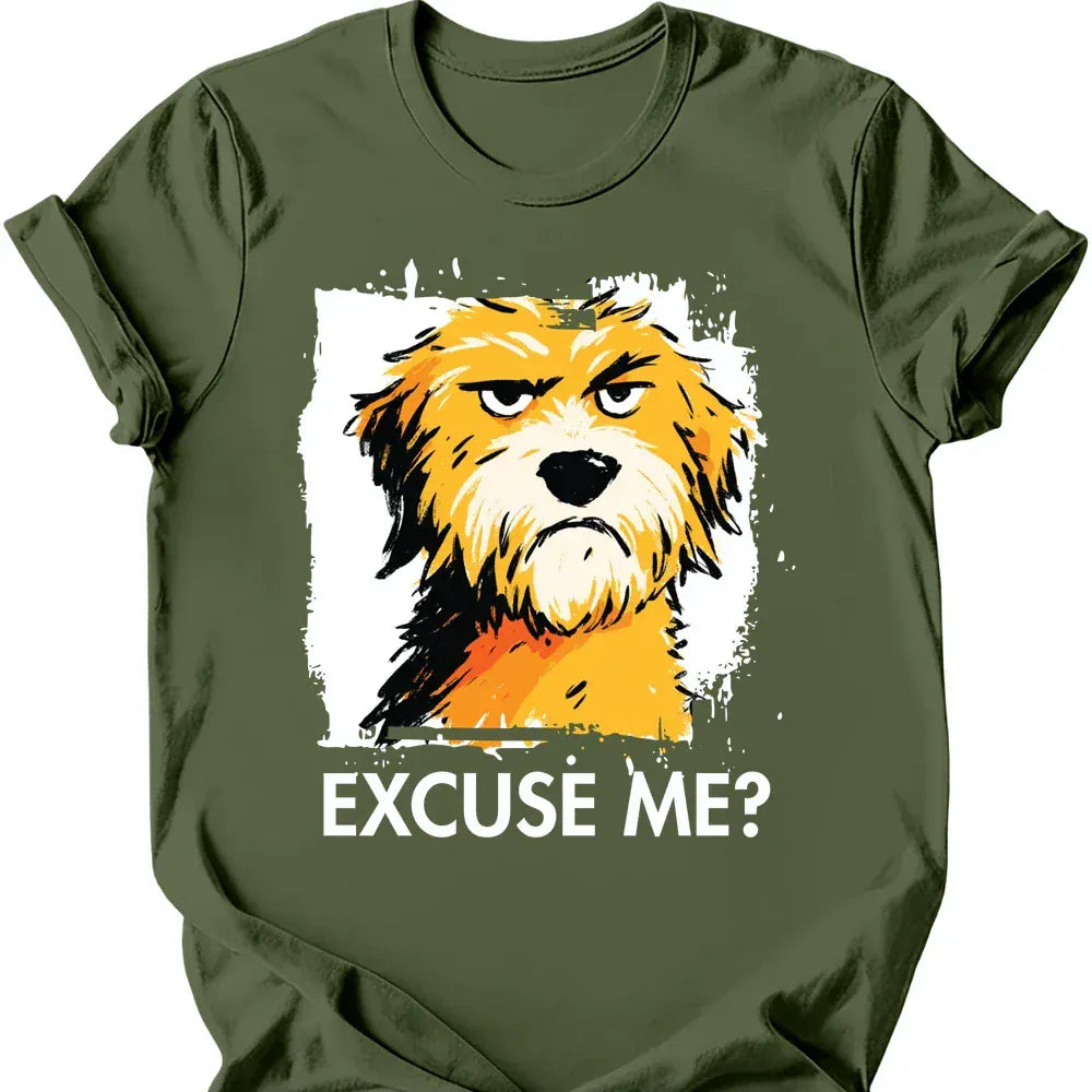 Cockapoo excuse me tee military green