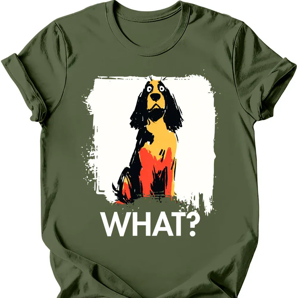 Cocker Spaniel what tee military green