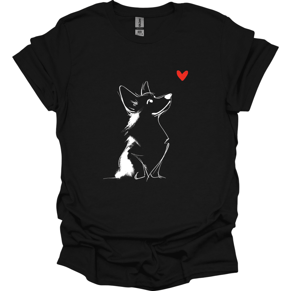 Corgi - Sketch Dog T-Shirt