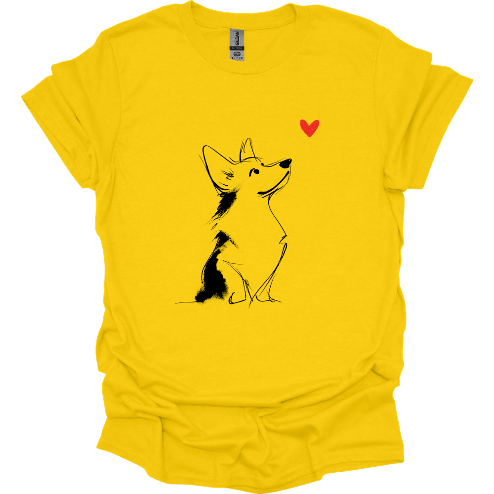 Corgi - Sketch Dog T-Shirt