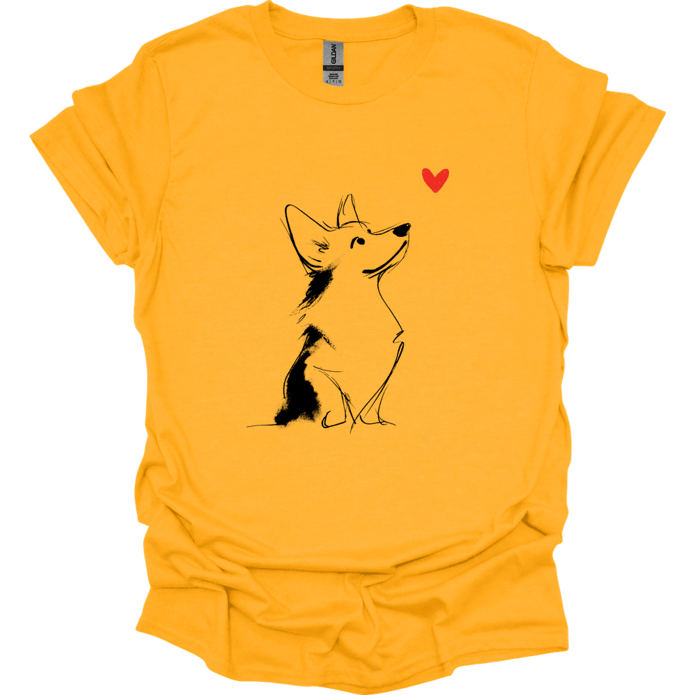 Corgi - Sketch Dog T-Shirt