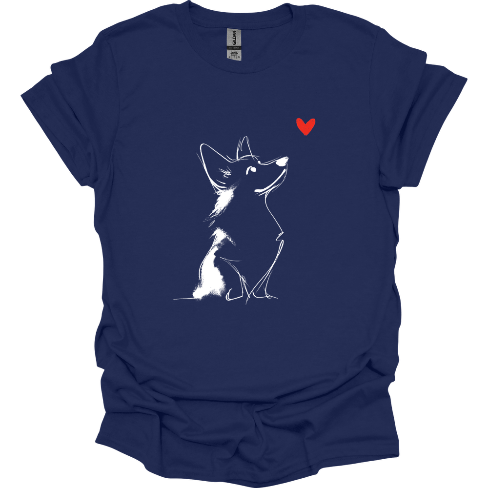 Corgi - Sketch Dog T-Shirt