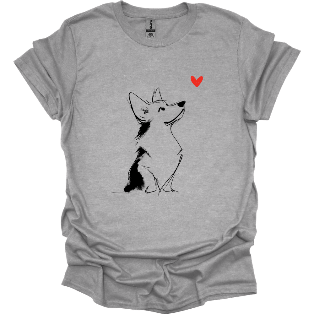 Corgi - Sketch Dog T-Shirt