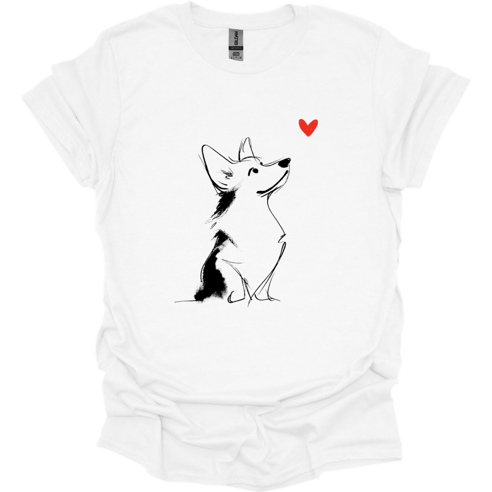 Corgi - Sketch Dog T-Shirt