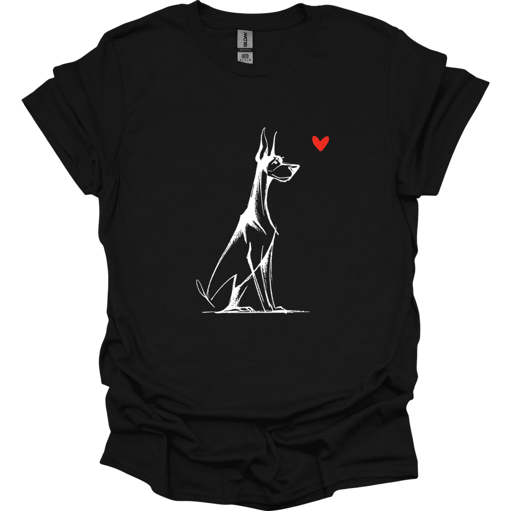 Doberman - Sketch Dog T-Shirt