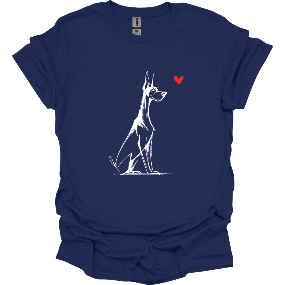 Doberman - Sketch Dog T-Shirt