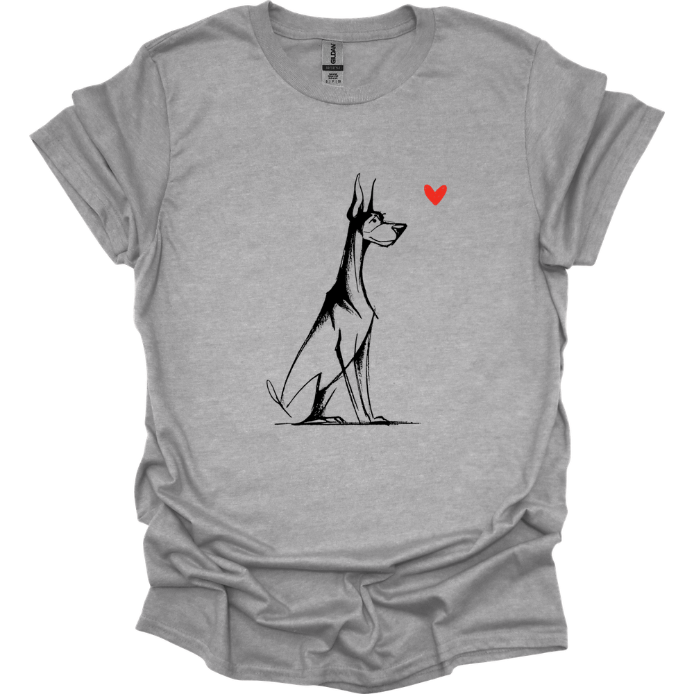 Doberman - Sketch Dog T-Shirt