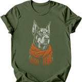 Doberman - Winter Dog T-Shirt