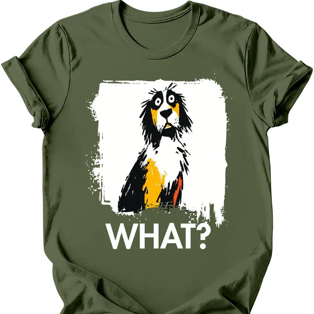 English Setter what tee military green