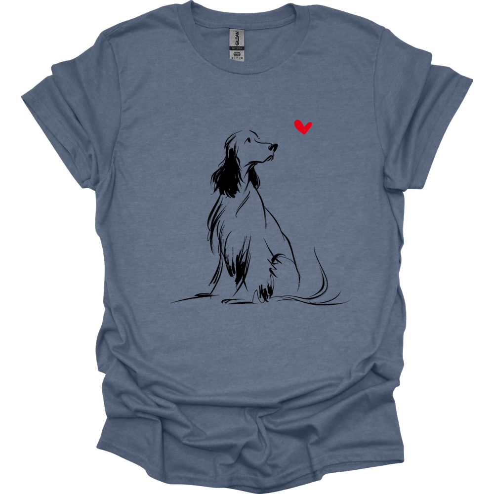 English Springer Spaniel - Sketch Dog T-Shirt