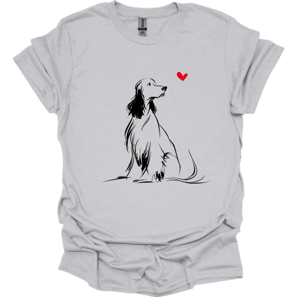 English Springer Spaniel - Sketch Dog T-Shirt
