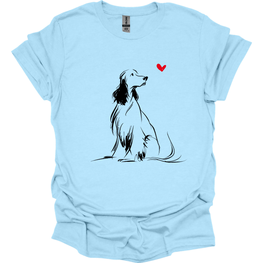 English Springer Spaniel - Sketch Dog T-Shirt