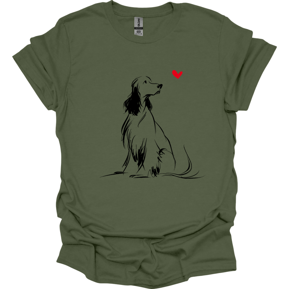 English Springer Spaniel - Sketch Dog T-Shirt