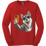 Finnish Spitz - Selfie Dog Long Sleeve