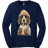 German Shorthaired Pointer - Hipster Dog Long Sleeve