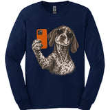German Shorthaired Pointer - Selfie Dog Long Sleeve