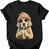 Golden Retriever - Hipster Dog T-Shirt