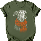 Greyhound - Winter Dog T-Shirt