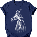 Italian Greyhound - Tilted Dog T-Shirt