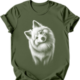 Japanese Spitz - Tilted Dog T-Shirt