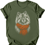 Keeshond - Winter Dog T-Shirt