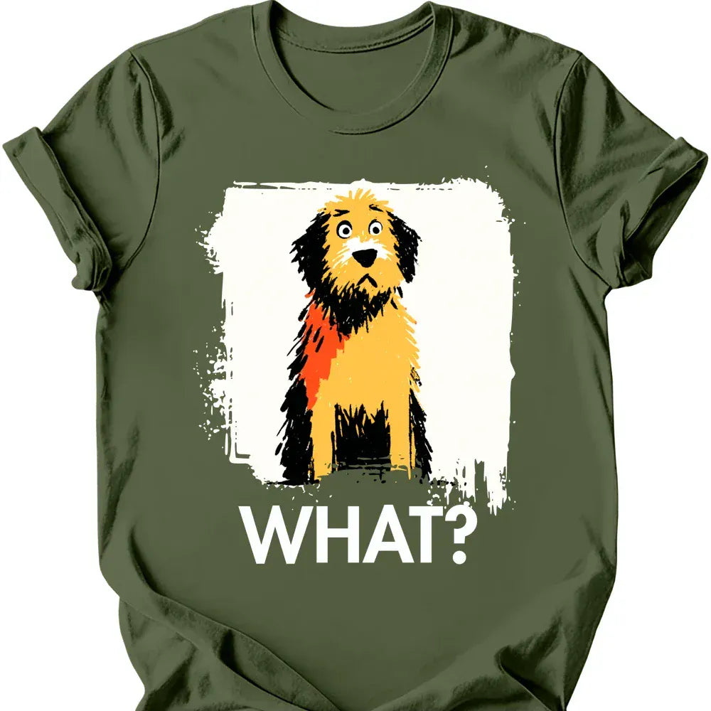 Labradoodle what tee military green